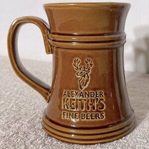 Alexander Keith's Beer Stein Tankard Mug Carmel Brown